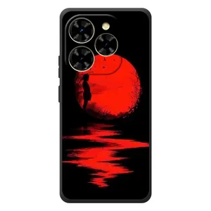 Летний Чехол на Blackview Shark 9 (Красный Закат)