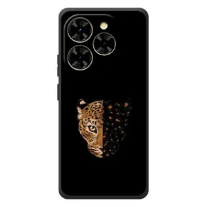 Чохол з леопардовим принтом на Blackview Shark 9 (Леопард на чорному)