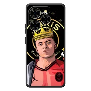 Чехол (TPU) с Футболистом на Blackview Shark 9 (Mbappe King)