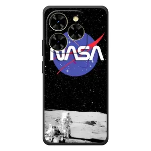Силіконовый бампер з принтом "Наса" на Blackview Shark 9 (Nasa на місяці)
