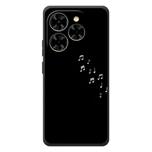 Чохол з картинками на чорному фоні для Blackview Shark 9 (Ноти)