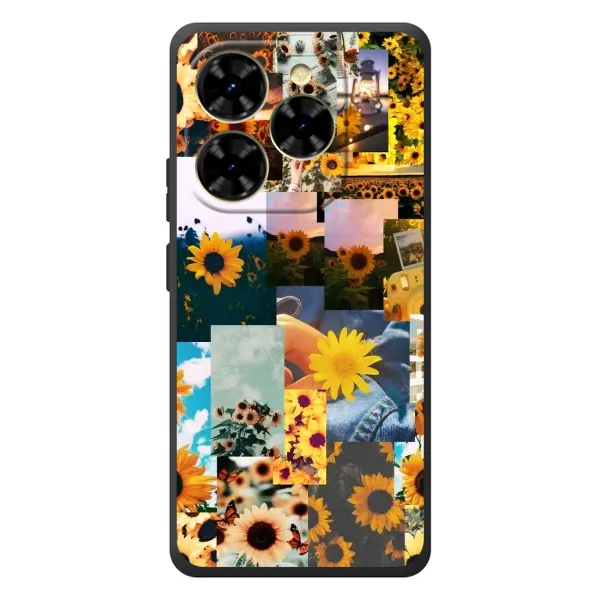 Чехол с рисунком «Подсолнуховый дизайн» для Blackview Shark 9