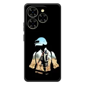 Силиконовый чехол с картинкой "Герой Pubg" на Blackview Shark 9 (Пубг мен)