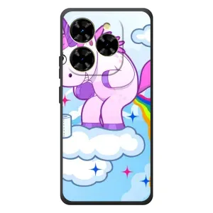 Чехол Unicorn на Blackview Shark 9 (Радуга единорожка)