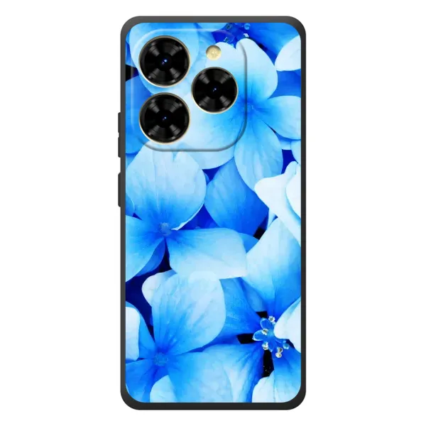 Чехол с рисунком «Синие цветы» для Blackview Shark 9 Чехол с рисунком «Синие цветы» для Blackview Shark 9