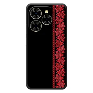 Силіконовый Чохол на Blackview Shark 9 з картинкой Вишиванки (Вишиванка на чорному)