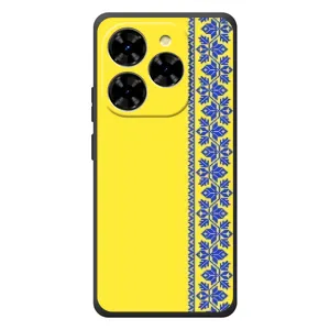 Силіконовый Чохол на Blackview Shark 9 (Вишиванка на жовтому фоні)