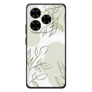 Чехол цветочный дизайн для Blackview Shark 9 (Зелёный дизайн)
