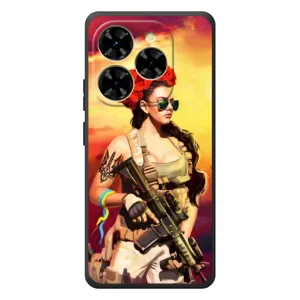 ЗСУ Чехлы (TPU) для Blackview Shark 9 (Женщина солдат)