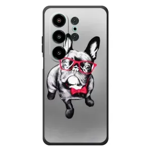 Чехол (ТПУ) Милые собачки для Blackview Wave 10 (Бульдог в очках)