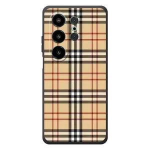Чехол с Брендами одежды на Блэквью Вэйв 10 (Burberry стиль)