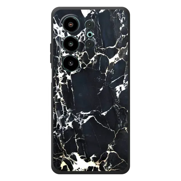Чехол с рисунком «Чёрный мрамор» для Blackview Wave 10