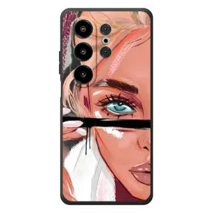 Силиконовый Чехол на Blackview Wave 10 с картинкой Стильных Девушек (Девушка и ресницы)