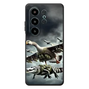 Чехол с мемами тралалело тралала для Blackview Wave 10 (Гусини и крокодило)