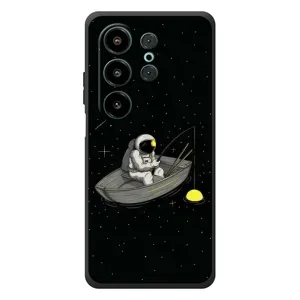 Силіконовый Чохол з принтом "Космонавти" на Blackview Wave 10 (Космонавт на рибалці)