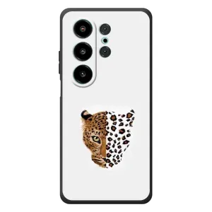 Чехол с леопардовым принтом на Blackview Wave 10 (Леопард на белом)
