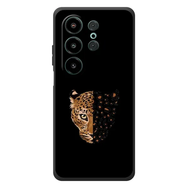 Чехол с рисунком «Леопард на черном» для Blackview Wave 10