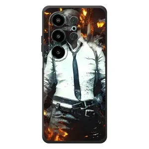 Силиконовый чехол с картинкой "Герой Pubg" на Blackview Wave 10 (Man Пубг)