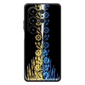 Силиконовый Чехол на Blackview Wave 10 (Патриотическая вышиванка)