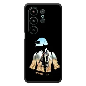 Силиконовый чехол с картинкой "Герой Pubg" на Blackview Wave 10 (Пубг мен)
