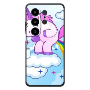 Чехол Unicorn на Blackview Wave 10 (Радуга единорожка)