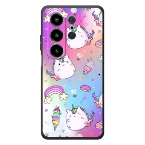 Чехол Unicorn на Blackview Wave 10 (Радуга и Единорог)