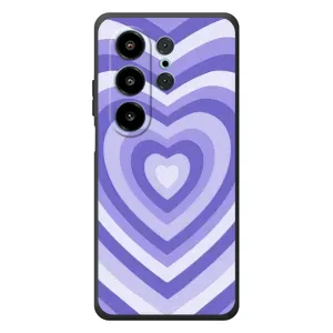Чехлы с тематикой "Маленькие Сердечки" на Blackview Wave 10 (Сердце фиолет)