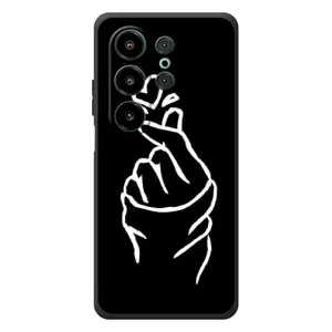 Чехлы (Знак сердечка) на Blackview Wave 10 (Сердце на черном)