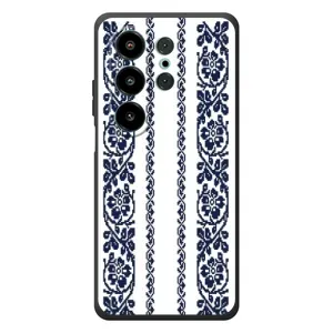Силиконовый Чехол на Blackview Wave 10 с картинкой Вышиванки (Синяя вышиванка)