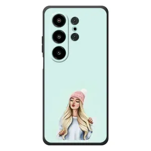 Силиконовый Чехол на Blackview Wave 10 с картинкой Стильных Девушек (В шапке)