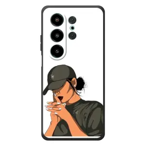 Силиконовый Чехол на Blackview Wave 10 с картинкой Стильных Девушек (В зеленом)