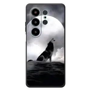 Чехол с Волком на Blackview Wave 10 (Волк и луна)