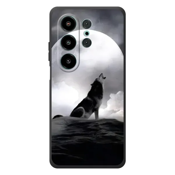 Чехол с рисунком «Волк и луна» для Blackview Wave 10