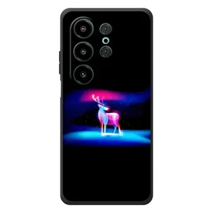 Силиконовый бампер с картинкой животных для Blackview Wave 10 (Яркий олень)