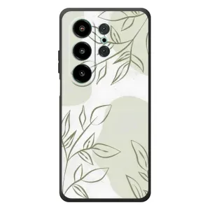 Чехол цветочный дизайн для Blackview Wave 10 (Зелёный дизайн)