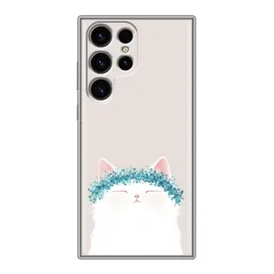 Чехол на тематику: Коты для Blackview Wave 10C (Белый котик)