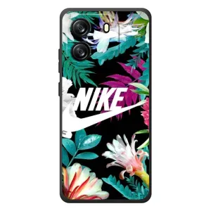 Силіконовый Чохол на Blackview Wave 6C з картинкою НАЙК (Квітковий Nike)