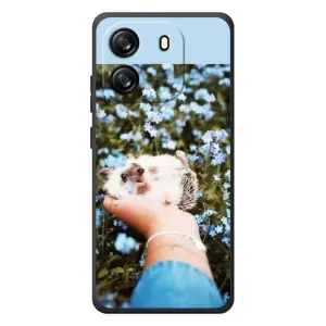 Чехлы с изображением разных животных для Blackview Wave 6C (Ежик на руках)
