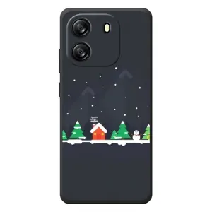 Силіконовий бампер на різдво для Blackview Wave 6C (Місто зимове)