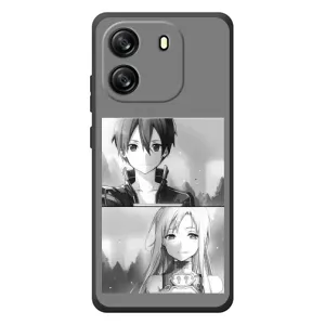 Чехол с персонажами АНИМЕ на Blackview Wave 6C (Кирито-Асуна)