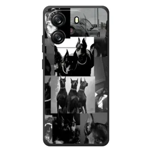 Чехол ДОБЕРМАН для Blackview Wave 6C (Коллаж Доберман)