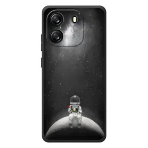 Силиконовый Чехол с принтом "Космонавты" на Blackview Wave 6C (Космонавт романтик)