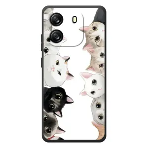 Силиконовый чехол с котиком для Blackview Wave 6C (Коты)