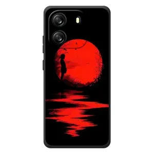 Летний Чехол на Blackview Wave 6C (Красный Закат)