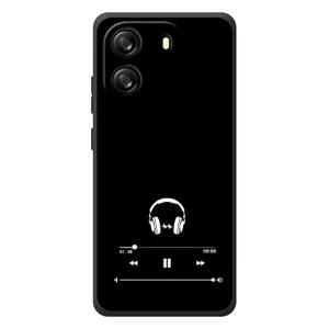 Чехол с картинками на черном фоне для Blackview Wave 6C (Плеер)