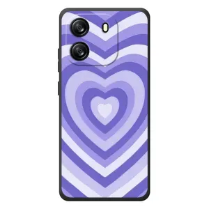 Чехлы с тематикой "Маленькие Сердечки" на Blackview Wave 6C (Сердце фиолет)