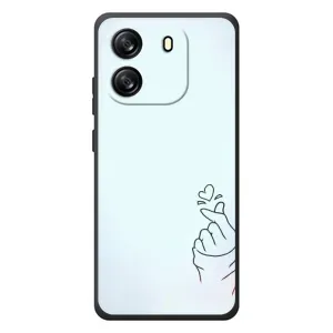 Чехлы (Знак сердечка) на Blackview Wave 6C (Сердце на голубом)