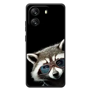 Силиконовый Чехол с Енотами на Blackview Wave 6C (Стильный Енот)