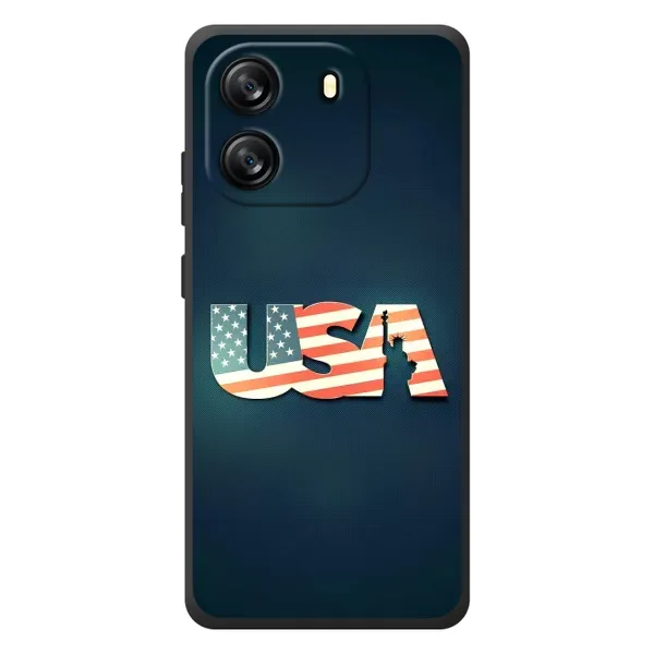 Чехол с рисунком «USA» для Blackview Wave 6C Чехол с рисунком «USA» для Blackview Wave 6C