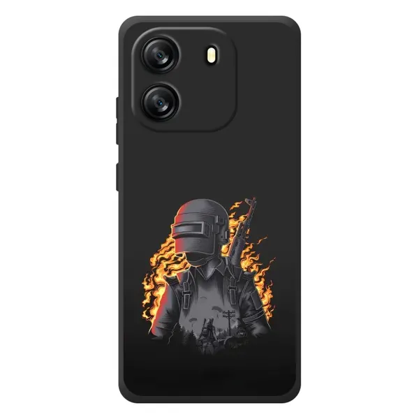 Чехол с рисунком «В огне» для Blackview Wave 6C Чехол с рисунком «В огне» для Blackview Wave 6C